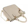 Victoria&Co Torebka Damska Modna teczka listonoszka H063 Beżowa
