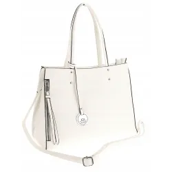 JGL Just Glamour Włoska Marka  Torebka Damska kuferek listonoszka WHSG18671 White