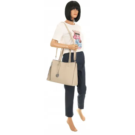 JGL Just Glamour Włoska Marka Torebka Damska kuferek listonoszka WHSG18671 Soil