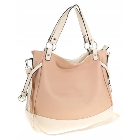 HERNAN Włoska Marka  Torebka Damska Worek Listonoszka na Ramię HB9821 Pink