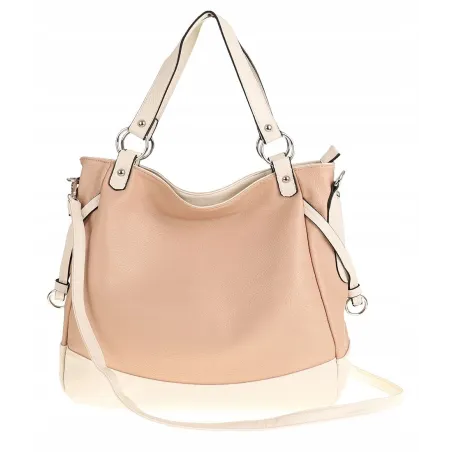 HERNAN Włoska Marka  Torebka Damska Worek Listonoszka na Ramię HB9821 Pink