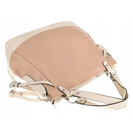 HERNAN Włoska Marka  Torebka Damska Worek Listonoszka na Ramię HB9821 Pink