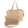 YY Coveri Włoska Marka Torebka Damska Shopper Worek Listonoszka CYFTA2503 Mud