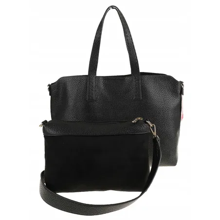 YY Coveri Włoska Marka  Torebka Damska Shopper Worek Listonoszka CYFTA2503 Black