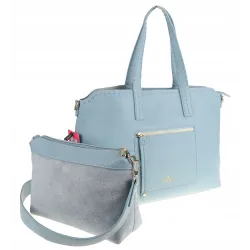 YY Coveri Włoska Marka  Torebka Damska Shopper Worek Listonoszka CYFTA2503 Blue