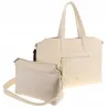 YY Coveri Włoska Marka  Torebka Damska Shopper Worek Listonoszka CYFTA2503 Beige