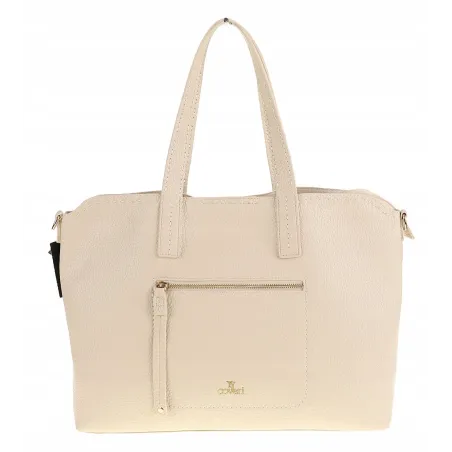 YY Coveri Włoska Marka  Torebka Damska Shopper Worek Listonoszka CYFTA2503 Beige