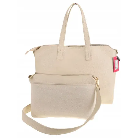 YY Coveri Włoska Marka  Torebka Damska Shopper Worek Listonoszka CYFTA2503 Beige