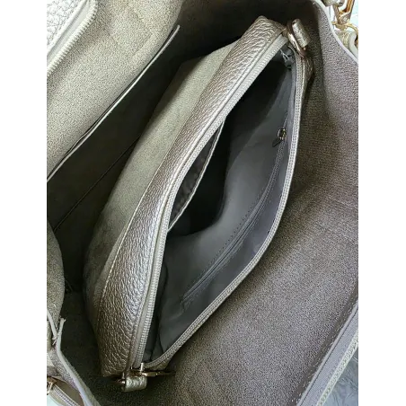 YY Coveri Włoska Marka  Torebka Damska Shopper Worek Listonoszka CYFTA2503 White