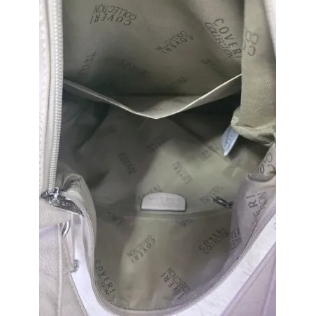 Coveri Collection Włoska Marka  Torebka Damska Worek Plecak 2w1 CC80344 Black