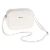 Torebka Damska Biała Listonoszka Pikowana na Ramię Pojemna Mała N522 White