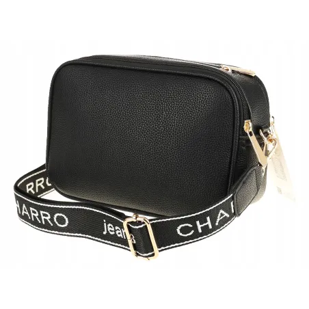 CHARRO Włoska Marka Torebka Damska Listonoszka Kuferek CH966830 Black