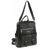 Coveri Collection Włoska Marka  Torebka Damska Teczka Plecak 2w1 CC80343 Black