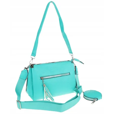 Jessica Bags Włoska Marka Torebka Damska KUFEREK Listonoszka 289 Green