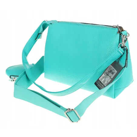 Jessica Bags Włoska Marka Torebka Damska KUFEREK Listonoszka 289 Green