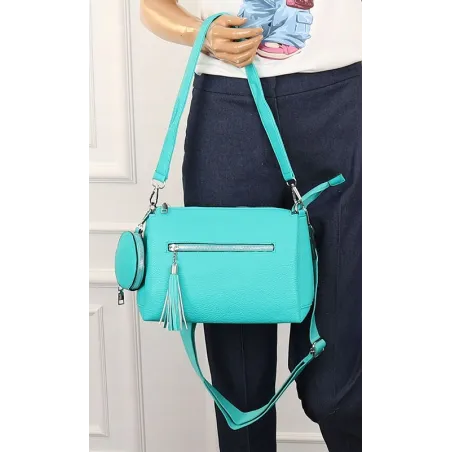 Jessica Bags Włoska Marka Torebka Damska KUFEREK Listonoszka 289 Green