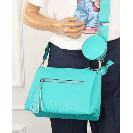 Jessica Bags Włoska Marka Torebka Damska KUFEREK Listonoszka 289 Green