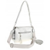 Jessica Bags Włoska Marka  Torebka Damska KUFEREK Listonoszka 289 Silver