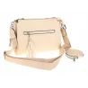 Jessica Bags Włoska Marka  Torebka Damska KUFEREK Listonoszka 289 Apricot