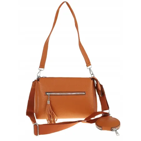 Jessica Bags Włoska Marka  Torebka Damska KUFEREK Listonoszka 289 Brown