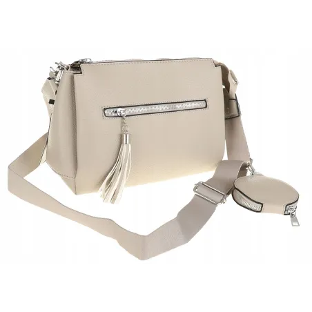 Jessica Bags Włoska Marka Torebka Damska KUFEREK Listonoszka 289 Grey