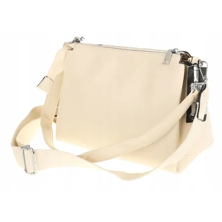 Jessica Bags Włoska Marka Torebka Damska KUFEREK Listonoszka 289 Beige
