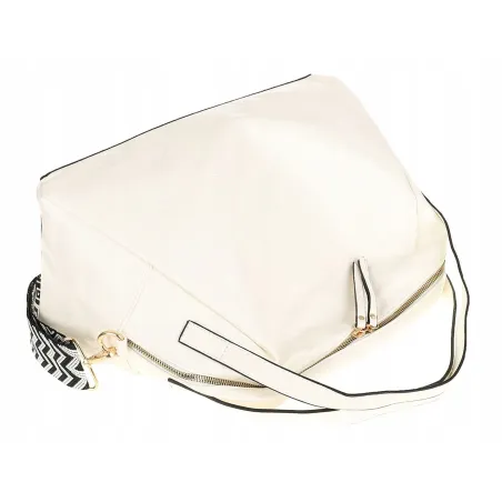 Andrea Massi Włoska marka Torebka kuferek Listonoszka Shopper HJ17123 White