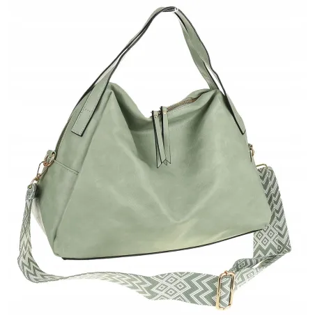 Andrea Massi Włoska marka Torebka kuferek Listonoszka Shopper HJ17123 Green