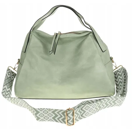 Andrea Massi Włoska marka Torebka kuferek Listonoszka Shopper HJ17123 Green