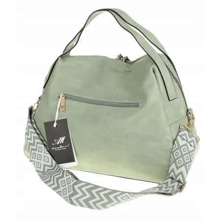 Andrea Massi Włoska marka Torebka kuferek Listonoszka Shopper HJ17123 Green