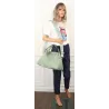 Andrea Massi Włoska marka Torebka kuferek Listonoszka Shopper HJ17123 Green