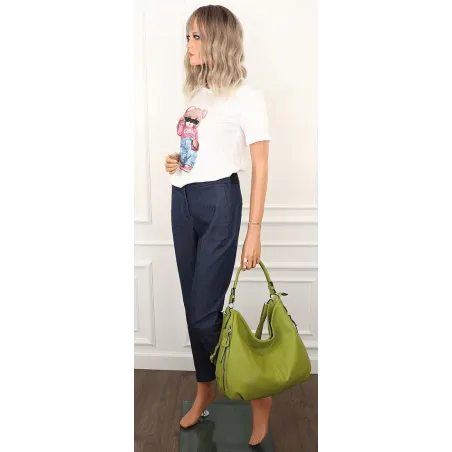 The Grace bags Torebka Listonoszka Worek na Ramię LH2572 Green