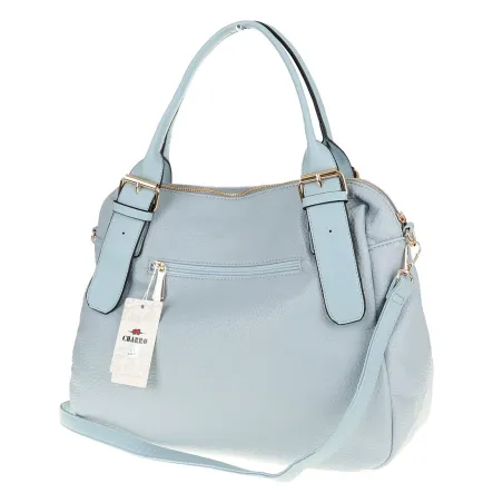 CHARRO Włoska Marka Torebka Damska kuferek listonoszka CH855636 L. blue