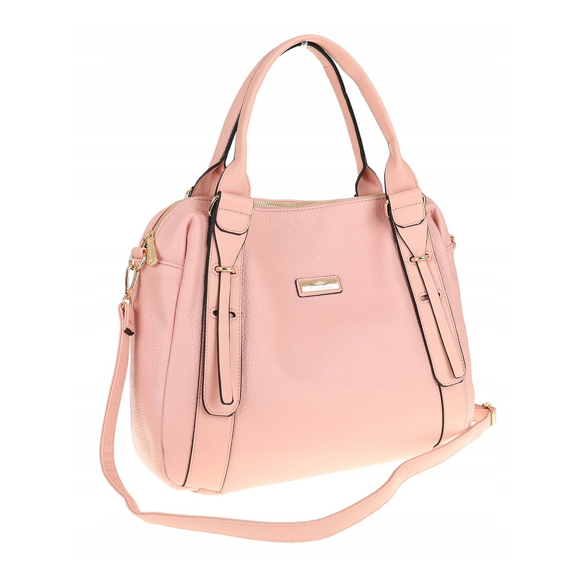 CHARRO Włoska Marka Torebka Damska kuferek listonoszka CH855636 Pink