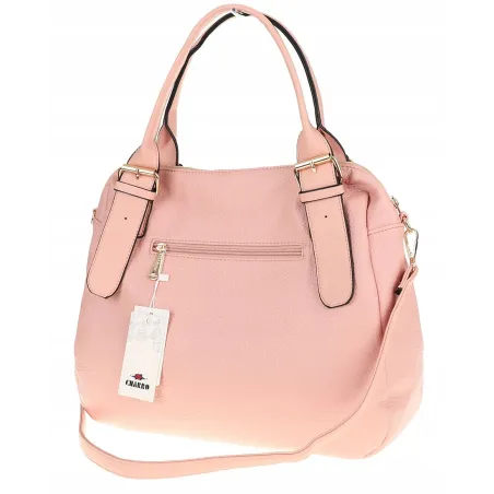 CHARRO Włoska Marka Torebka Damska kuferek listonoszka CH855636 Pink
