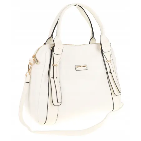 CHARRO Włoska Marka  Torebka Damska kuferek listonoszka CH855636 White