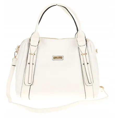CHARRO Włoska Marka  Torebka Damska kuferek listonoszka CH855636 White