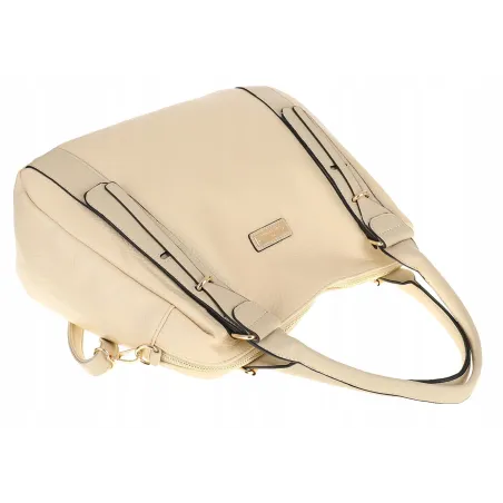 CHARRO Włoska Marka Torebka Damska kuferek listonoszka CH855636 Beige