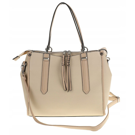 Maria C. Torebka Damska beżowa Elegancka Modna MC663 Beige