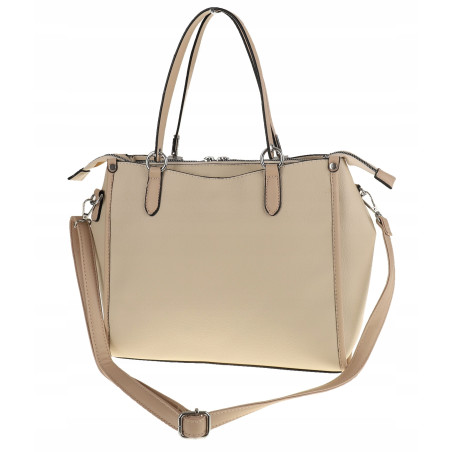 Maria C. Torebka Damska beżowa Elegancka Modna MC663 Beige