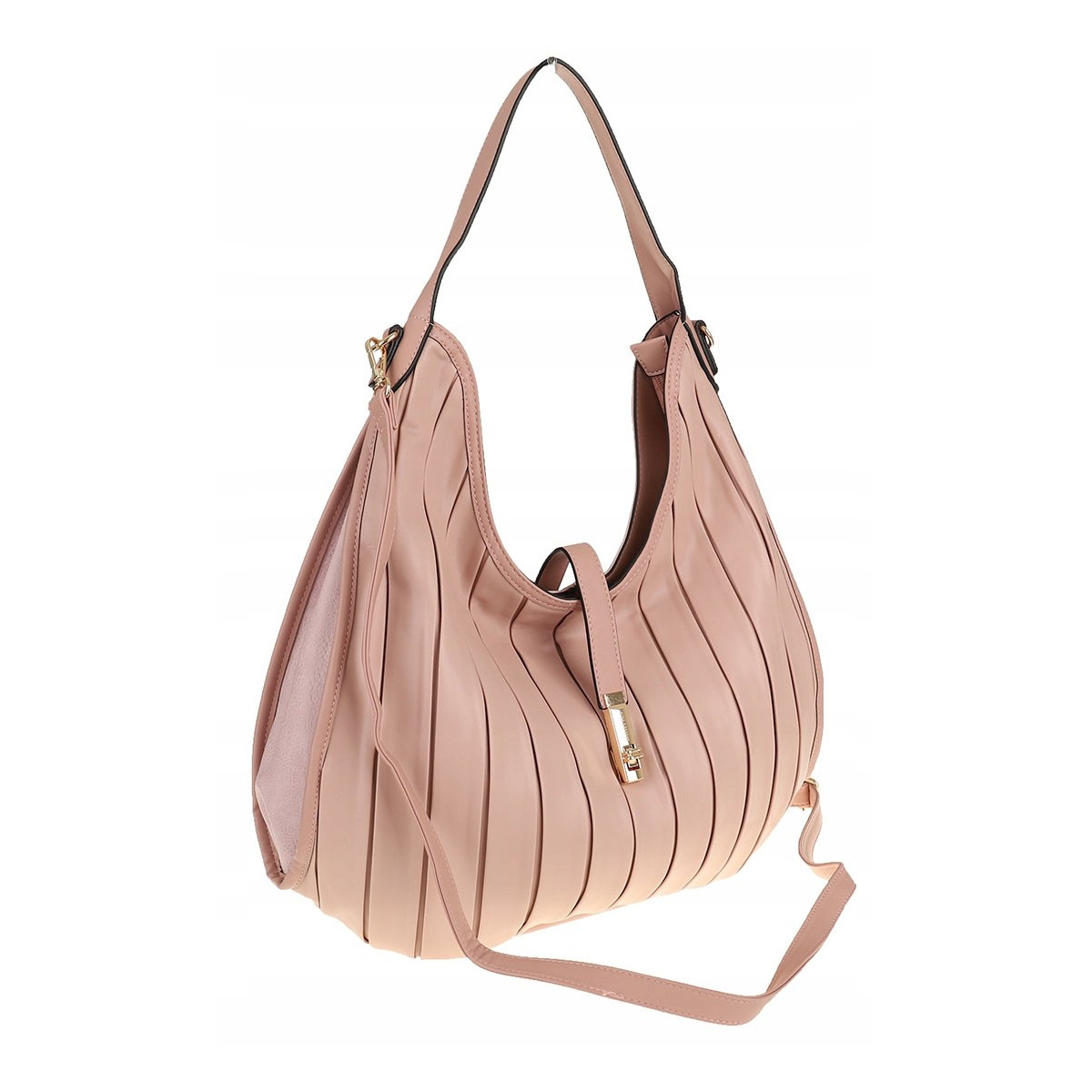 CHARRO Włoska Marka  Torebka Damska Worek Listonoszka na Ramię CH855628 Pink