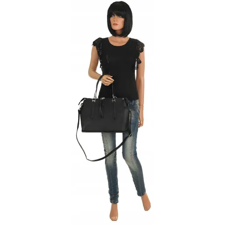 Maria C. Torebka Damska czarna Elegancka Modna MC663 Black