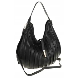 CHARRO Włoska Marka  Torebka Damska Worek Listonoszka na Ramię CH855628 Black