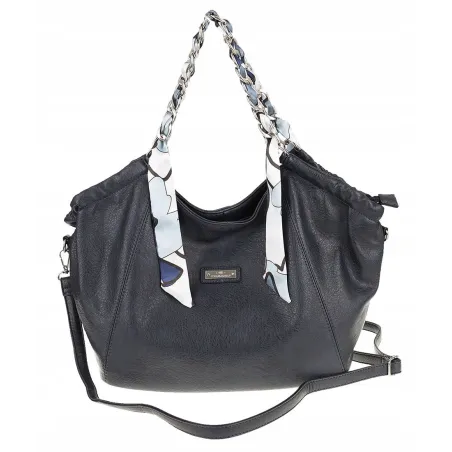 CHARRO Włoska Marka Torebka Damska Worek Listonoszka Shopper CH2213 D. Blue