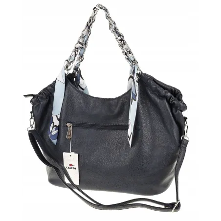 CHARRO Włoska Marka Torebka Damska Worek Listonoszka Shopper CH2213 D. Blue