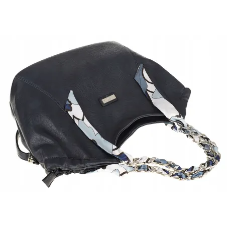 CHARRO Włoska Marka Torebka Damska Worek Listonoszka Shopper CH2213 D. Blue