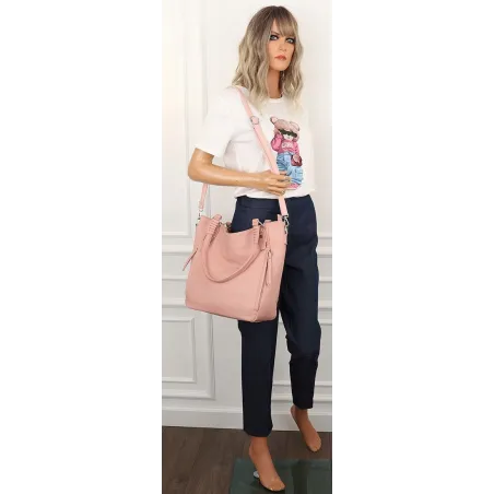 The Grace bags  Torebka Damska Worek Listonoszka na Ramię L910 Pink