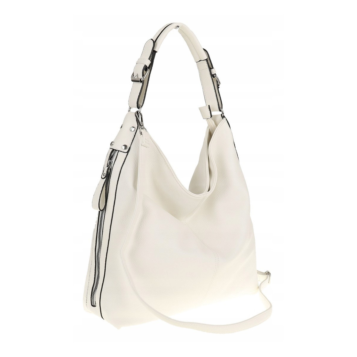 The Grace bags Torebka Damska Listonoszka Worek H6007 White