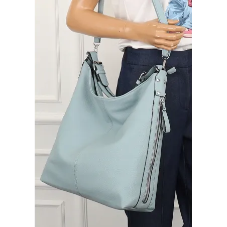 The Grace bags Torebka Damska Listonoszka Worek H6007 Blue