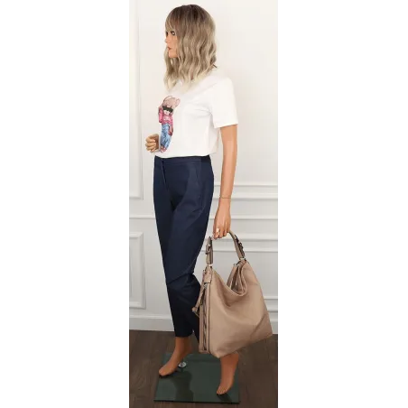 The Grace bags Torebka Damska Listonoszka Worek H6007 Khaki